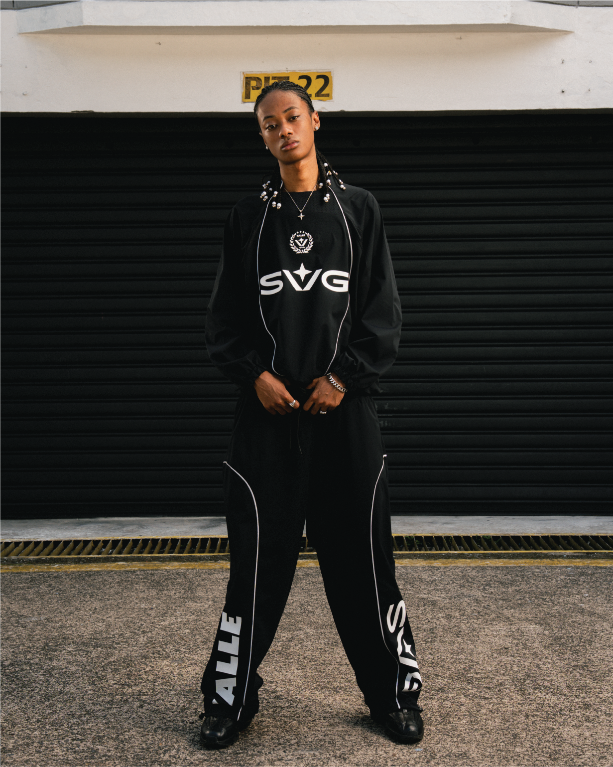 Trackset Jersey Black