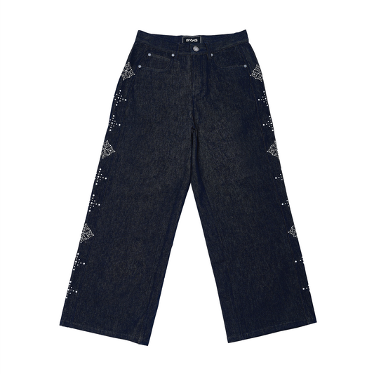 SS26 Stud Jeans Blue