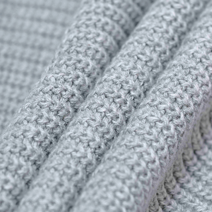 Knitted Half Zipper Grey