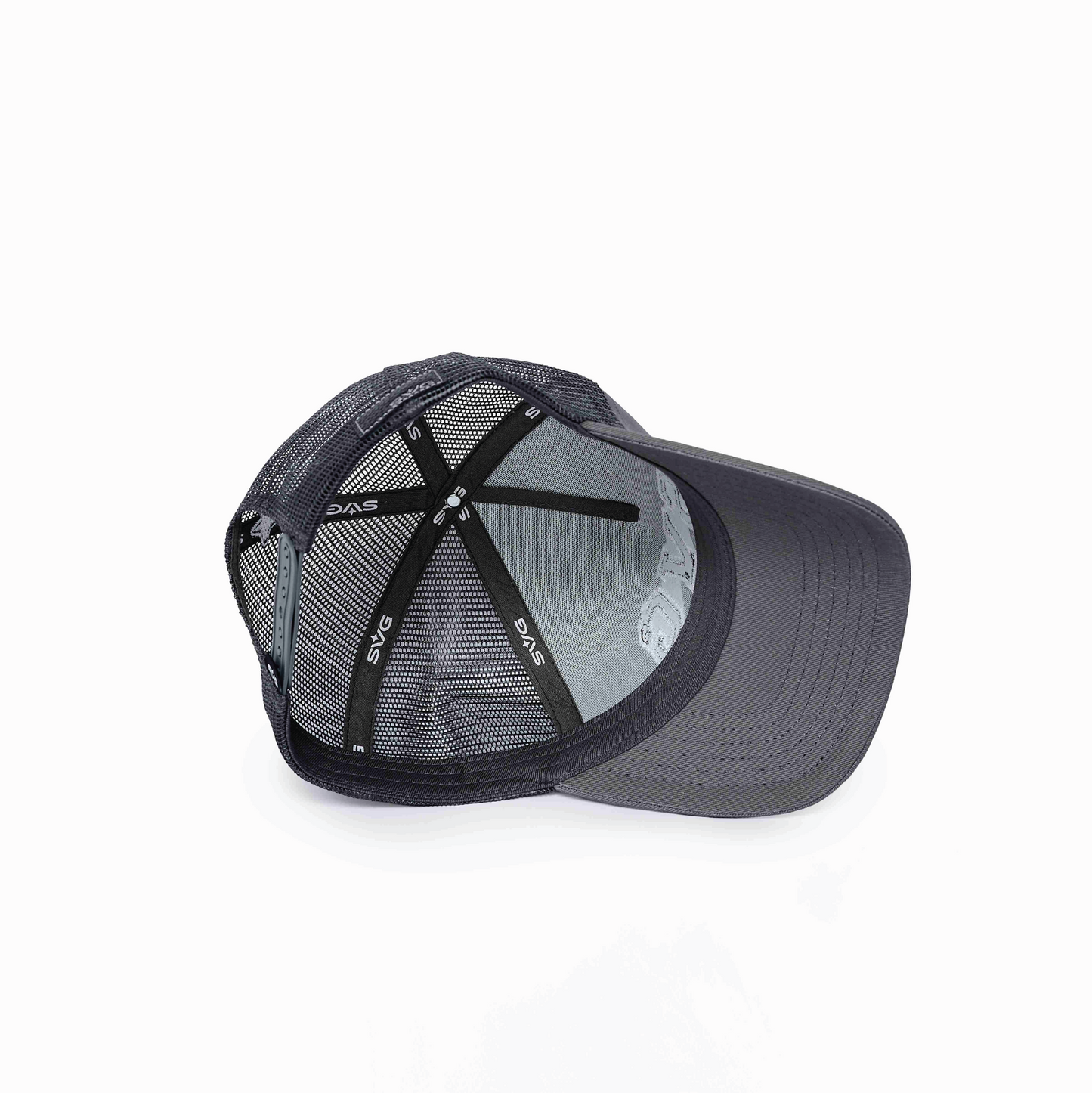 SVG Leather Trucker Cap Grey
