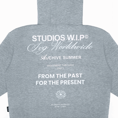SS26 WIP Zipper Hoodie Grey