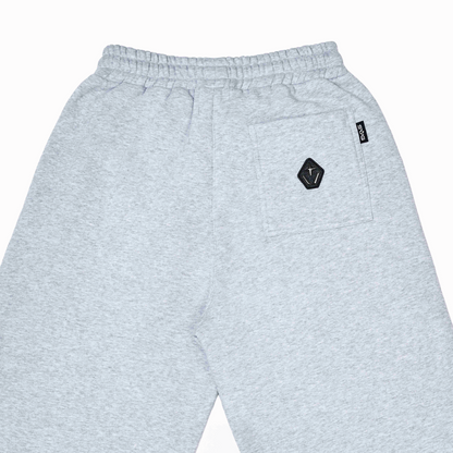 SVG Embroidery Leather Sweatset Grey