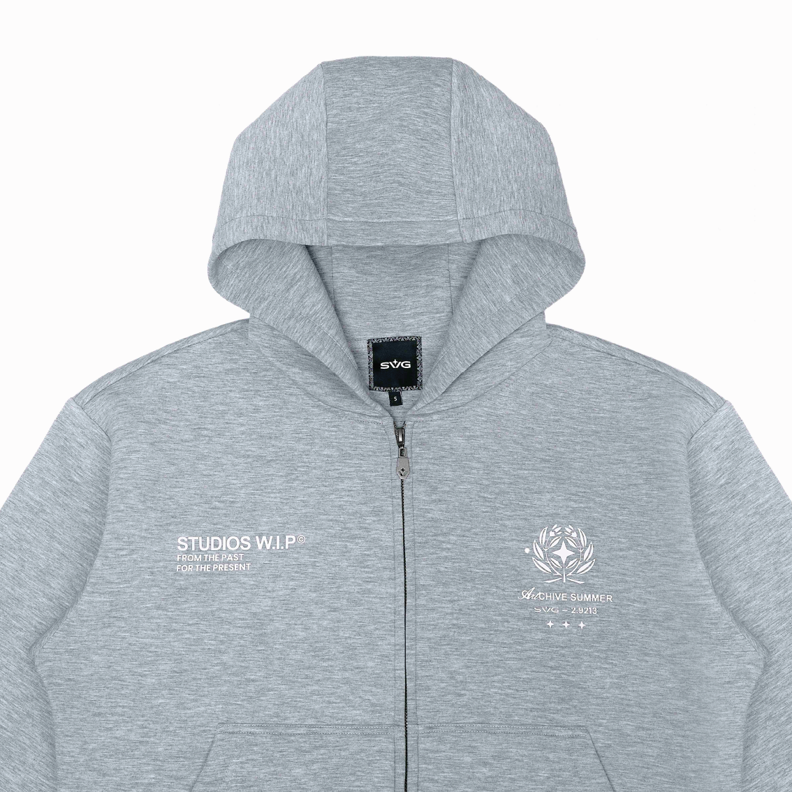 SS26 WIP Zipper Hoodie Grey