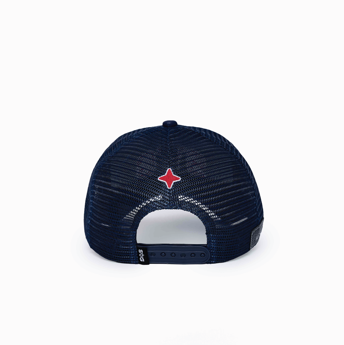 SVG Leather Trucker Cap Blue