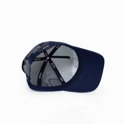 SVG Leather Trucker Cap Blue