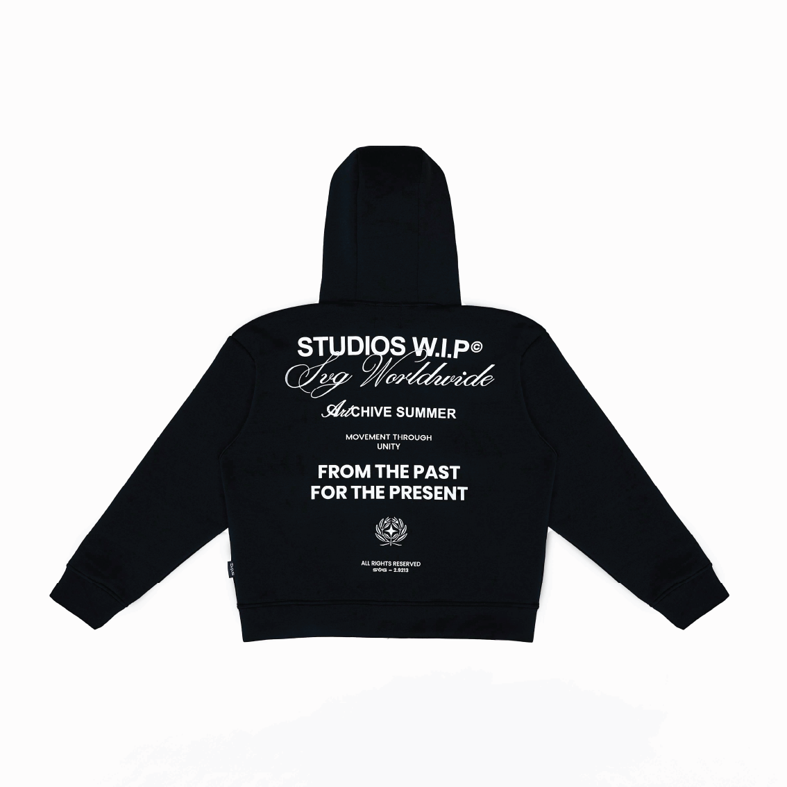 SS26 WIP Zipper Hoodie Black