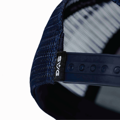 SVG Leather Trucker Cap Blue