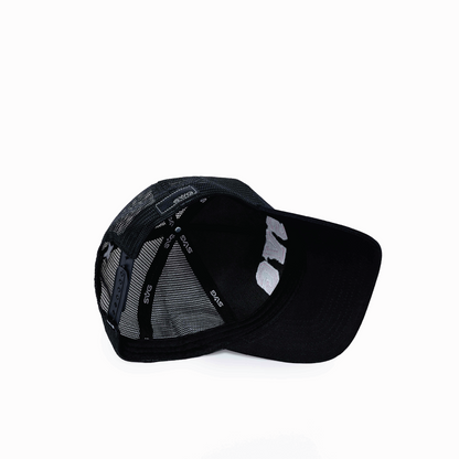 SVG Leather Trucker Cap Black