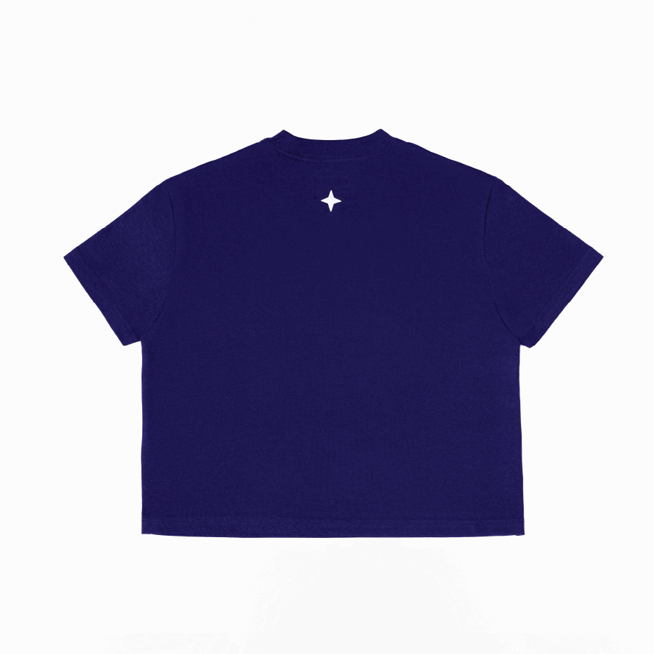 Keep Calm And Be Savage Tee Blue