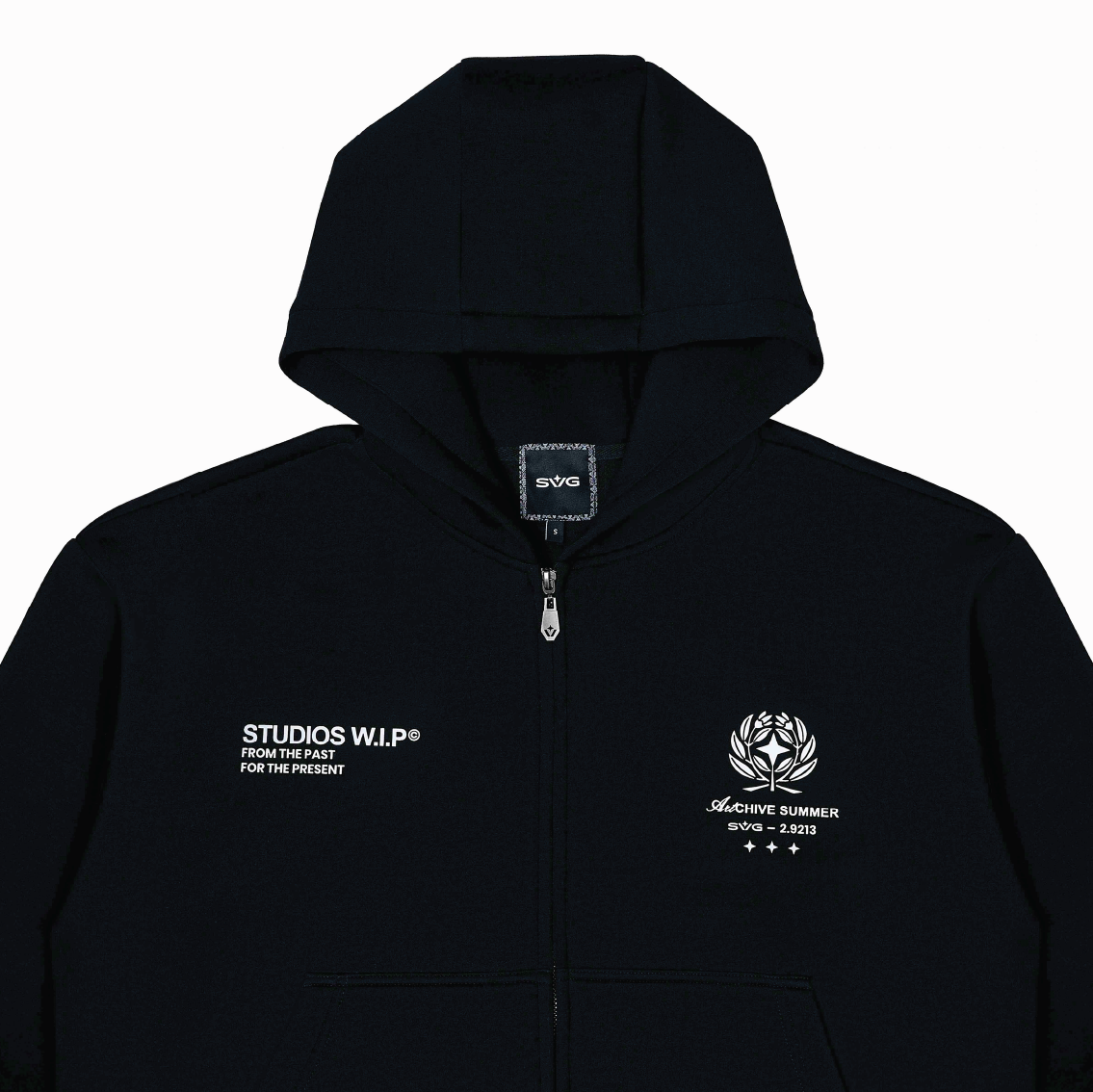 SS26 WIP Zipper Hoodie Black