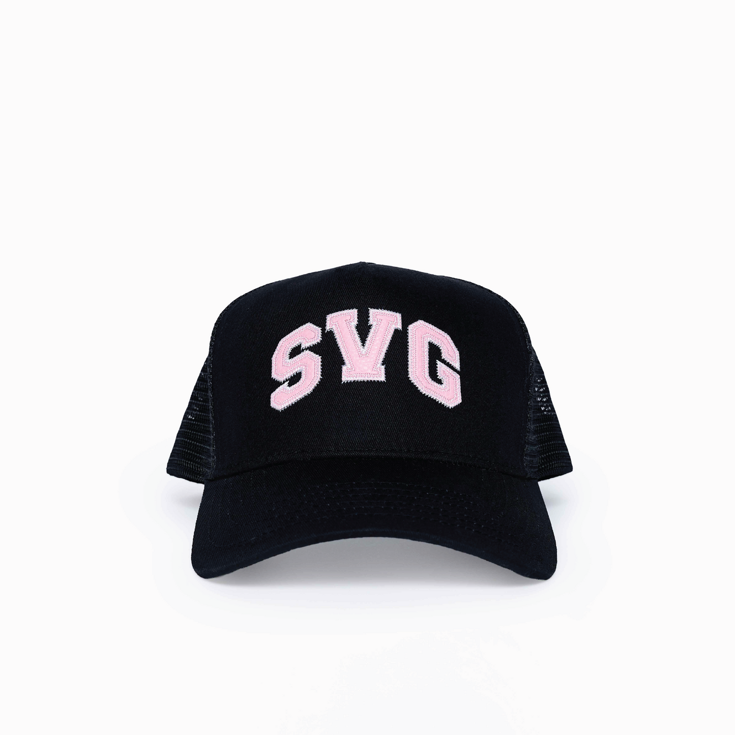 SVG Leather Trucker Cap Black