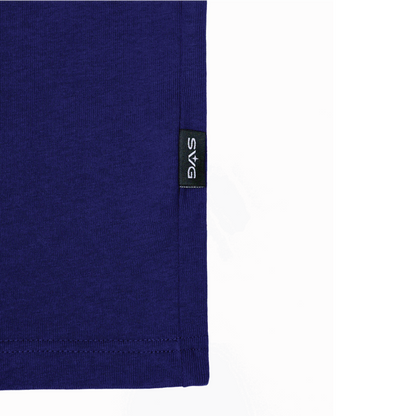 Keep Calm And Be Savage Tee Blue