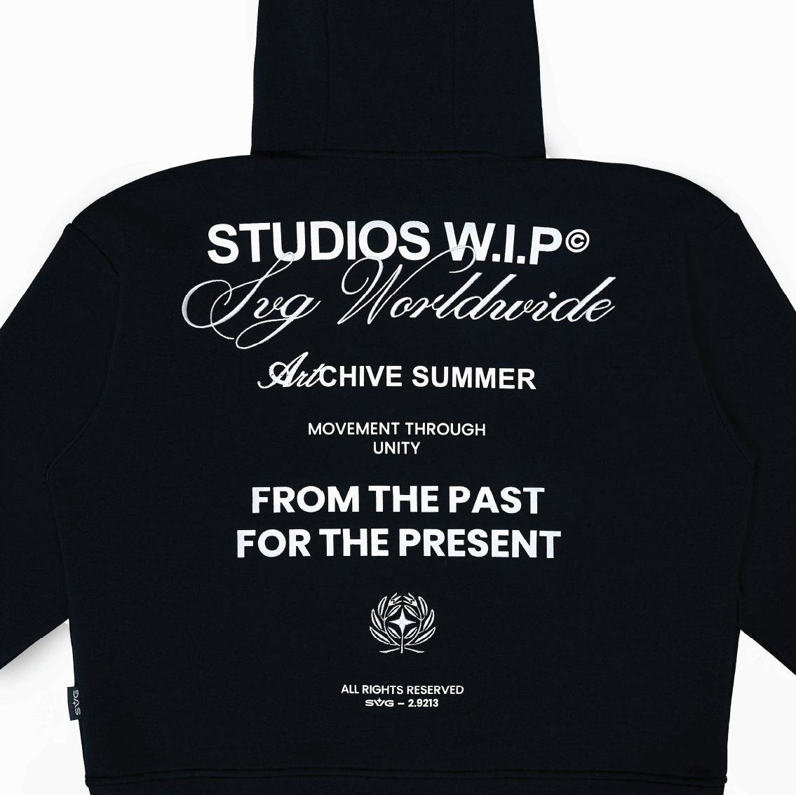 SS26 WIP Zipper Hoodie Black