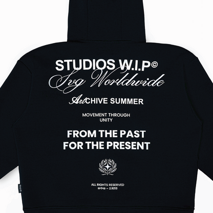 SS26 WIP Zipper Hoodie Black