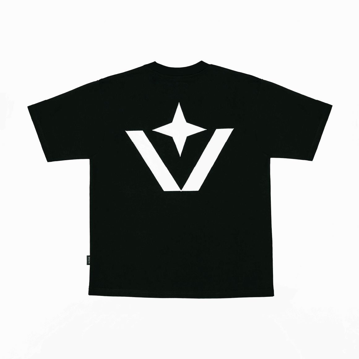 Victory Embroidery Leather Tee Black