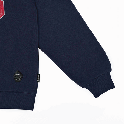 SVG Embroidery Leather Sweatset Blue