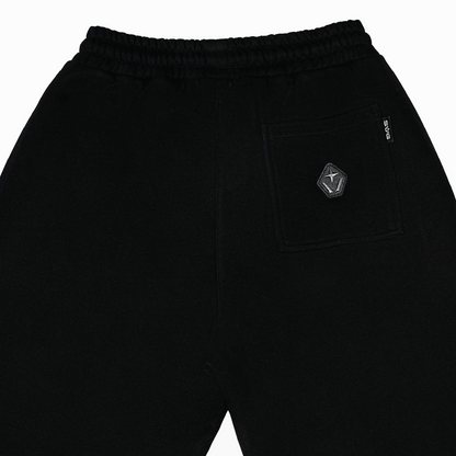 SVG Embroidery Leather Sweatset Black