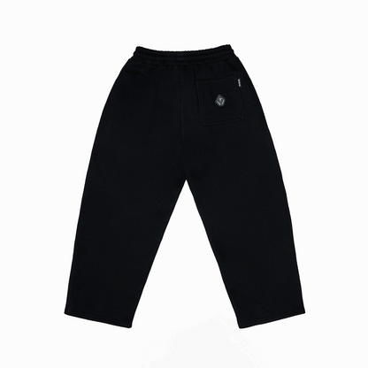 SVG Embroidery Leather Sweatset Black