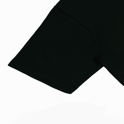 Victory Embroidery Leather Tee Black