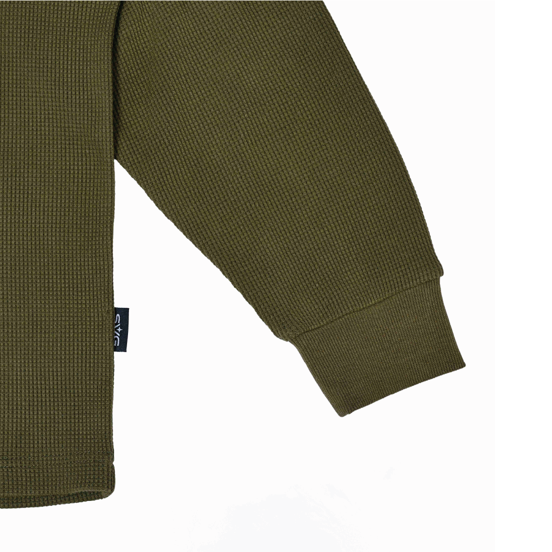 SS26 Waffle Long Sleeve Tee Green