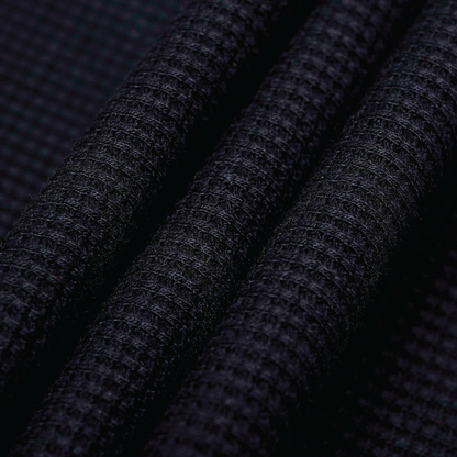 SS26 Waffle Long Sleeve Tee Black