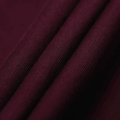 Victory Embroidery Leather Tee Burgundy