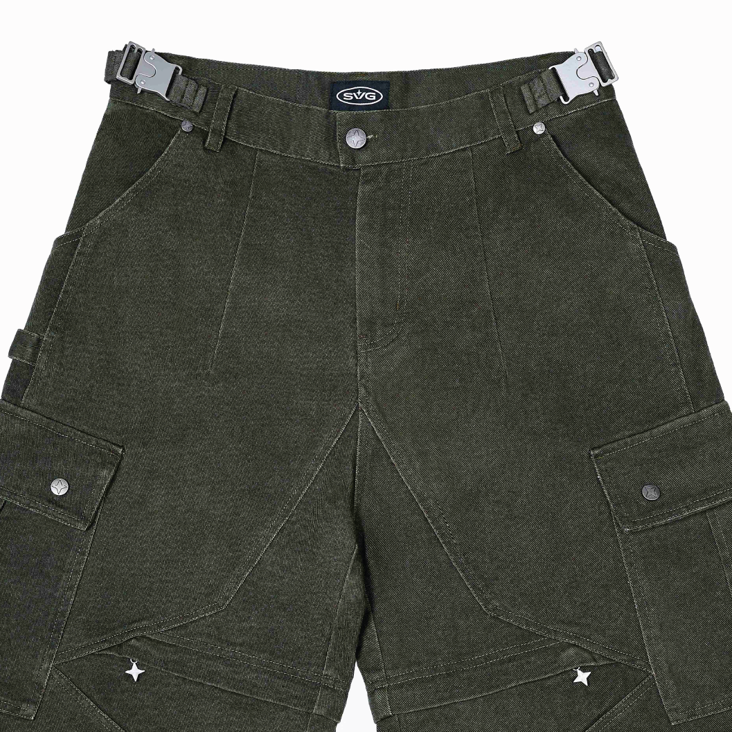 Astral Cargo Pants Dark Green