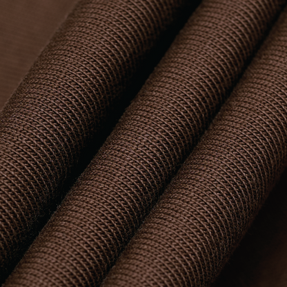 Victory Embroidery Leather Tee Brown
