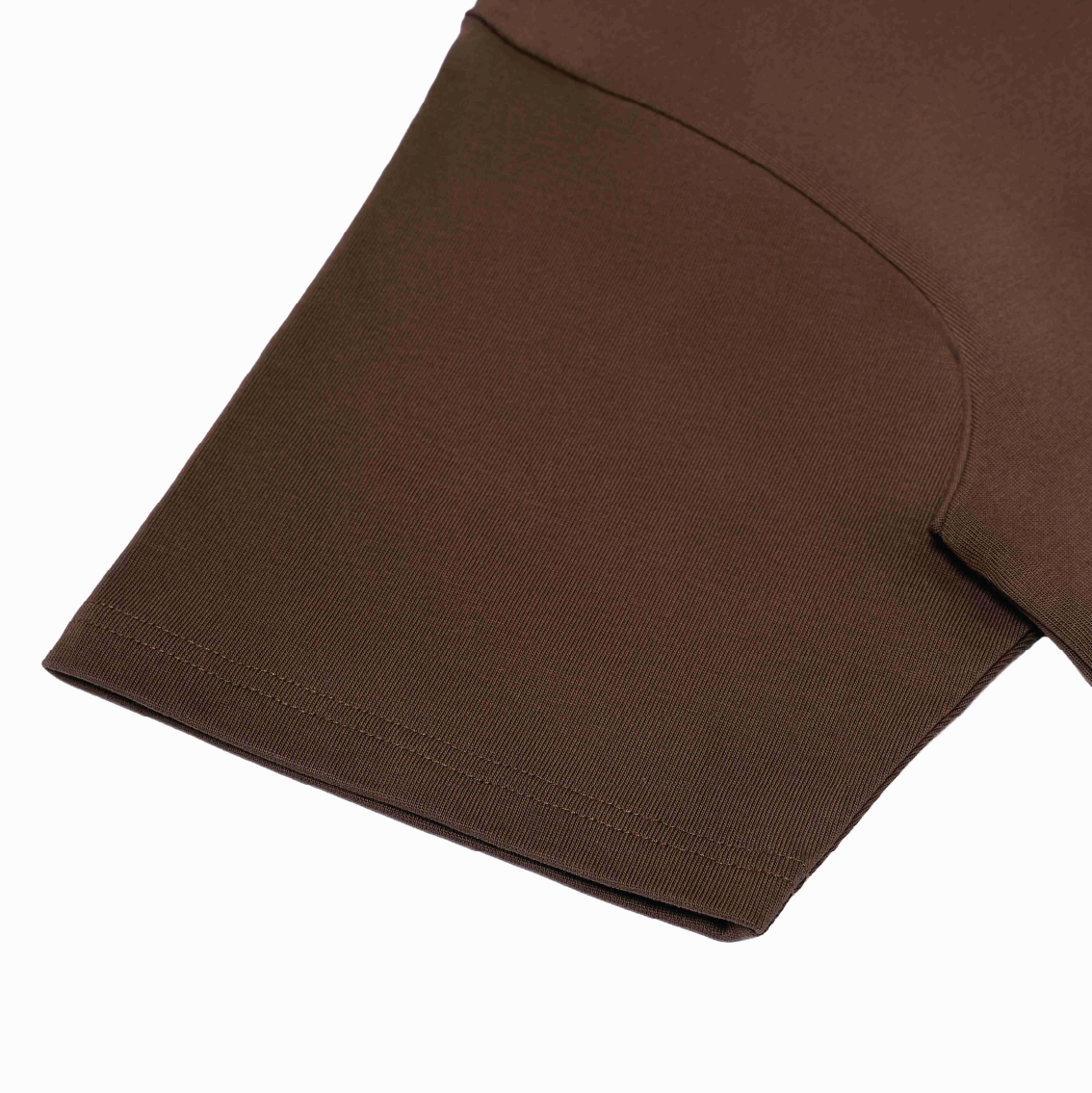 Victory Embroidery Leather Tee Brown
