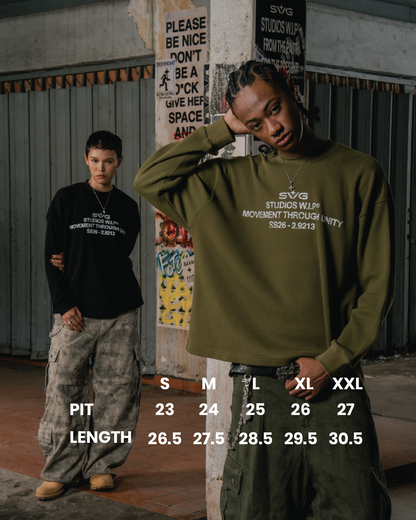 SS26 Waffle Long Sleeve Tee Green