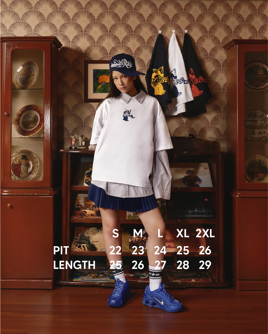 Astral Pee Puff Printed Tee Blue