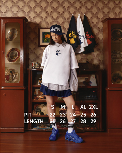 Astral Pee Puff Printed Tee Blue