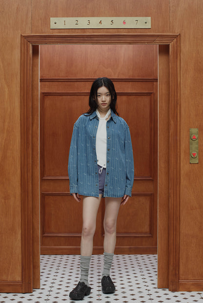 Denim Button Shirt Light Blue