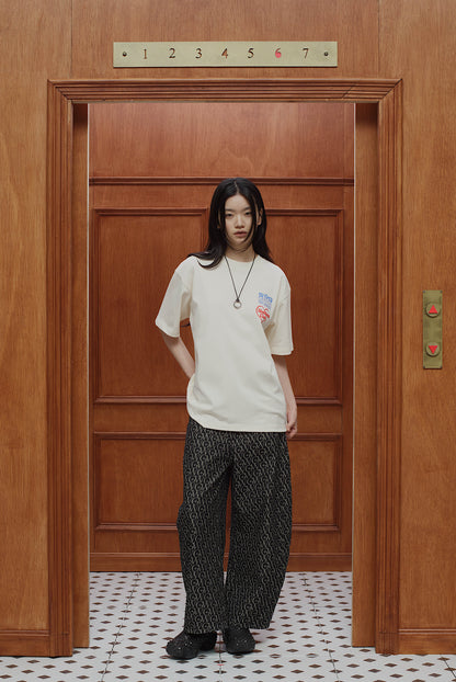 Puff Printed Tee Cream