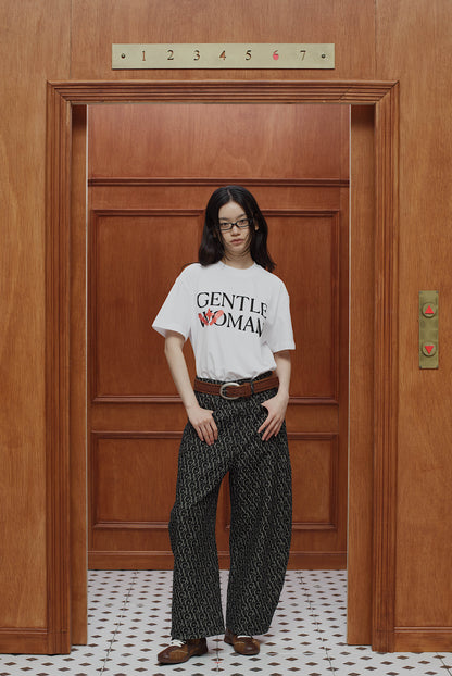 Glitter Boxy Tee White