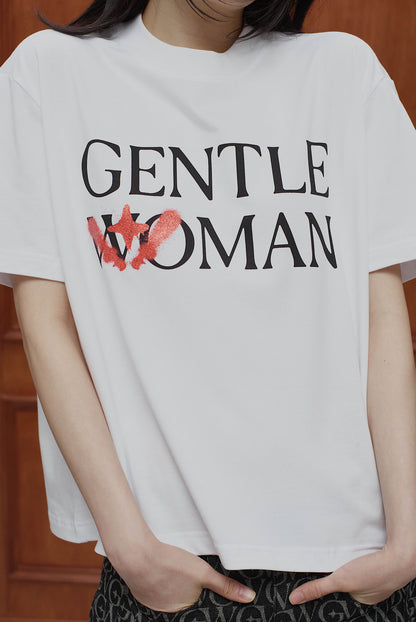 Glitter Boxy Tee White