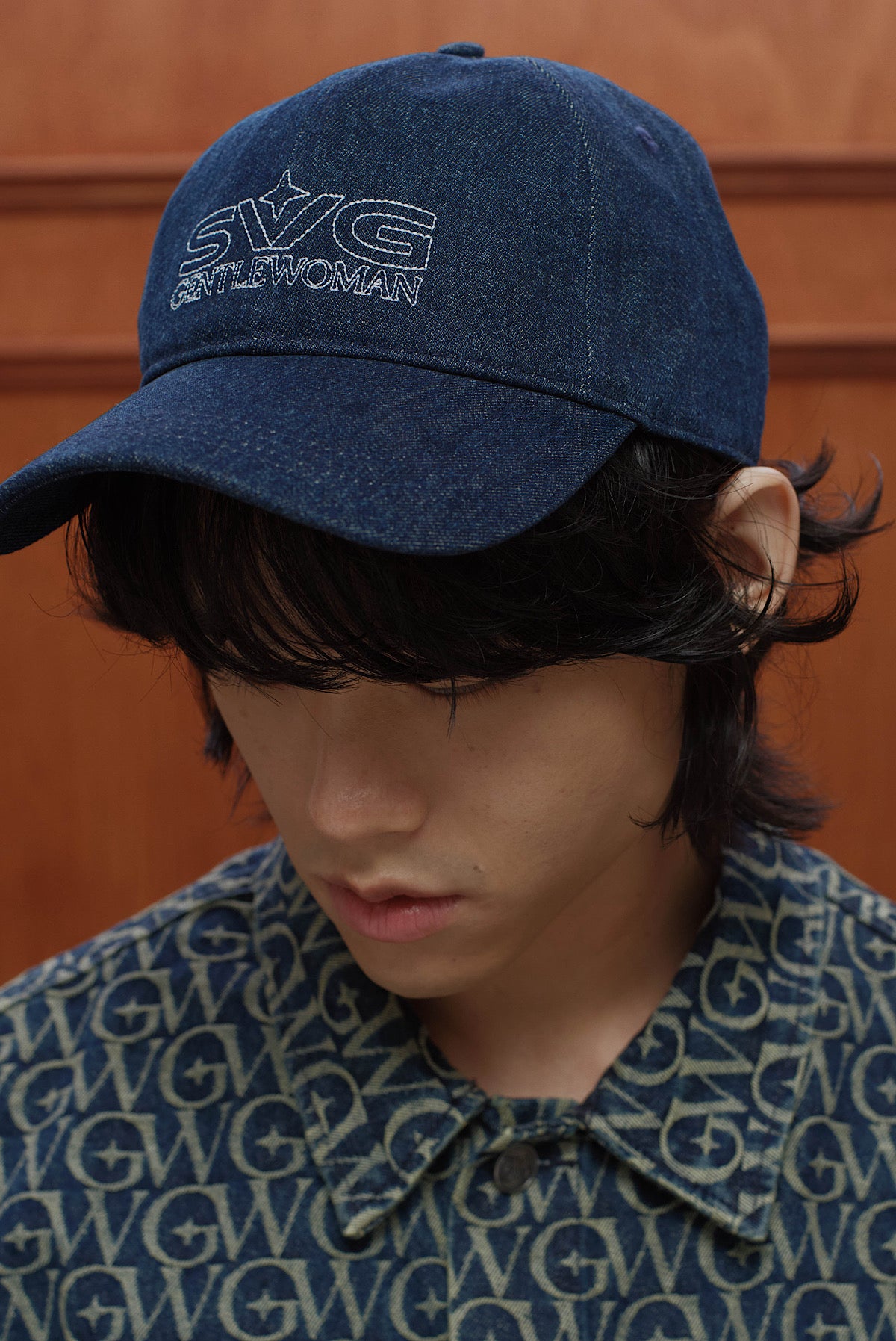Denim Curve Cap Blue