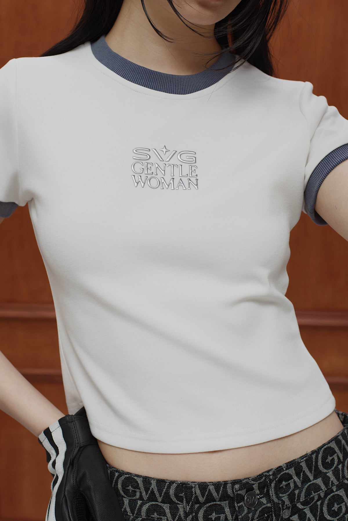 Ringer Baby Tee White