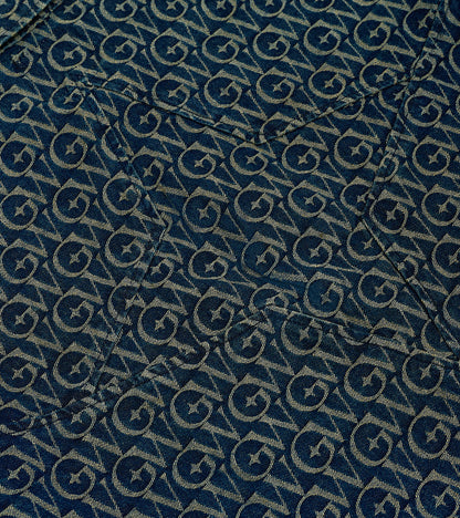 Monogram Jacquard Denim Set Dark Blue