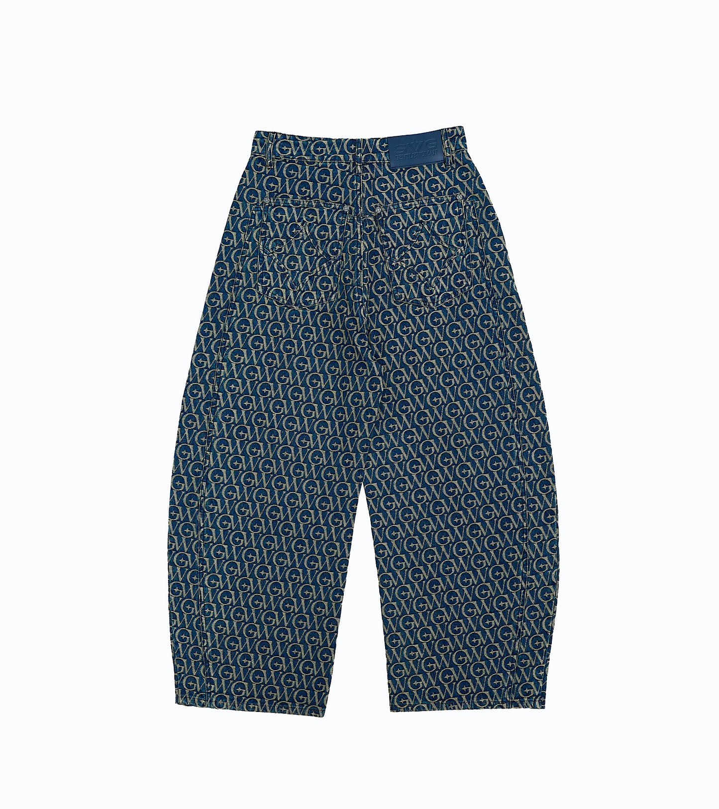 Monogram Jacquard Denim Set Dark Blue