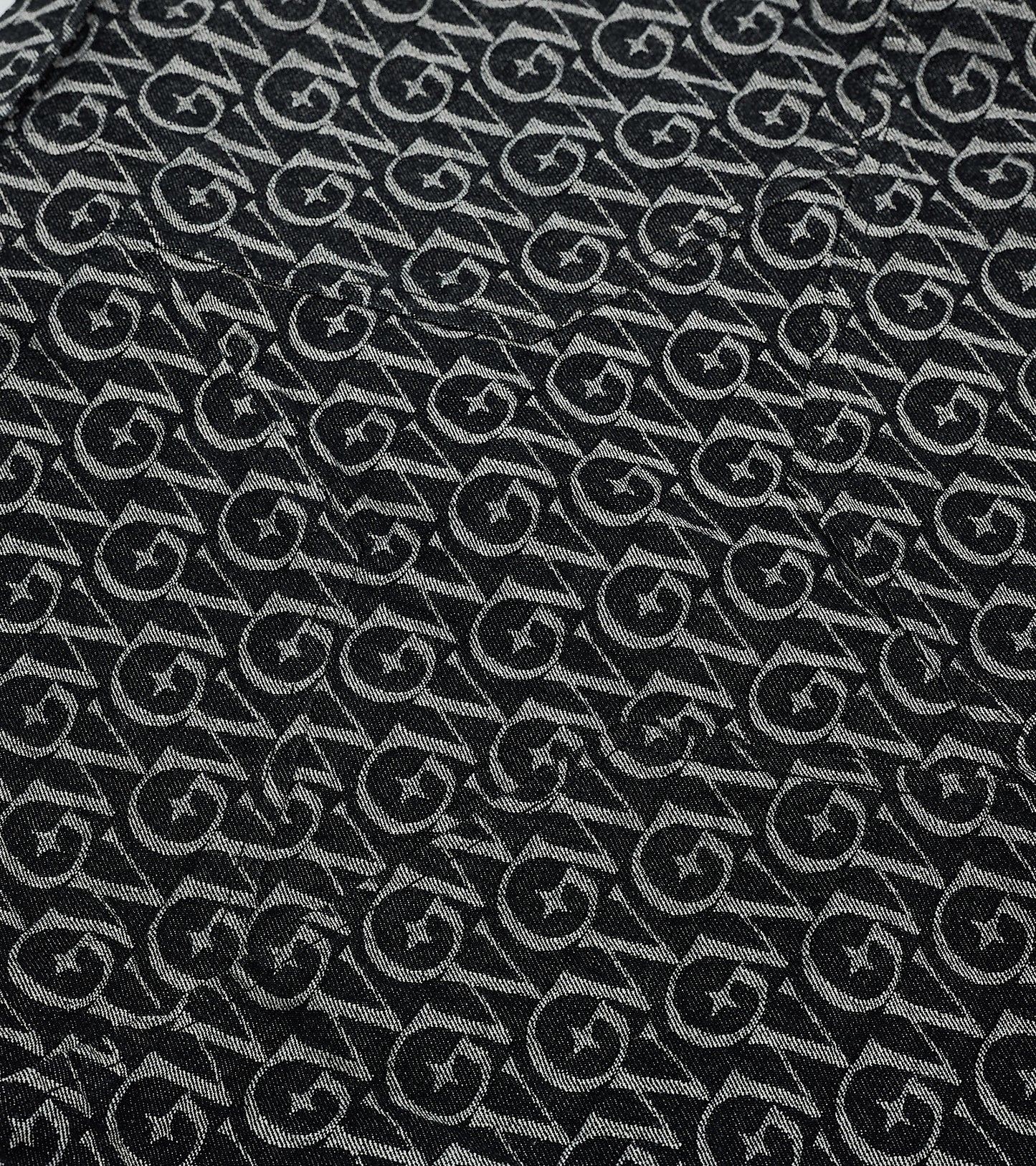Monogram Jacquard Denim Set Black