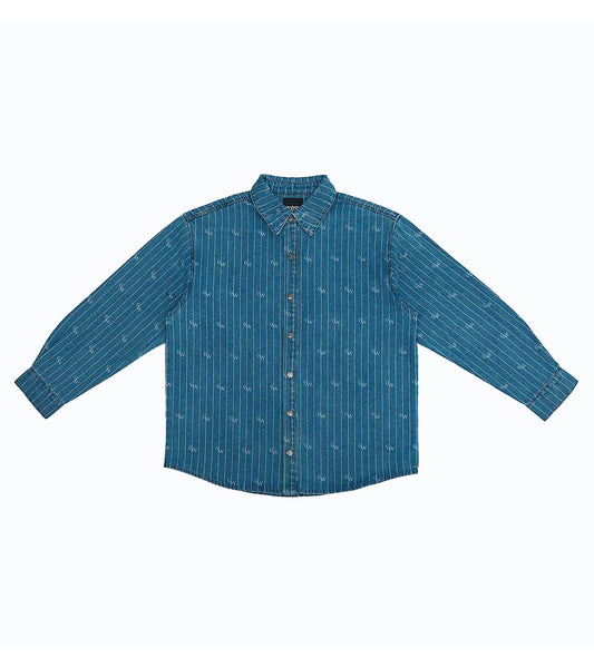 Denim Button Shirt Light Blue