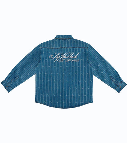 Denim Button Shirt Light Blue