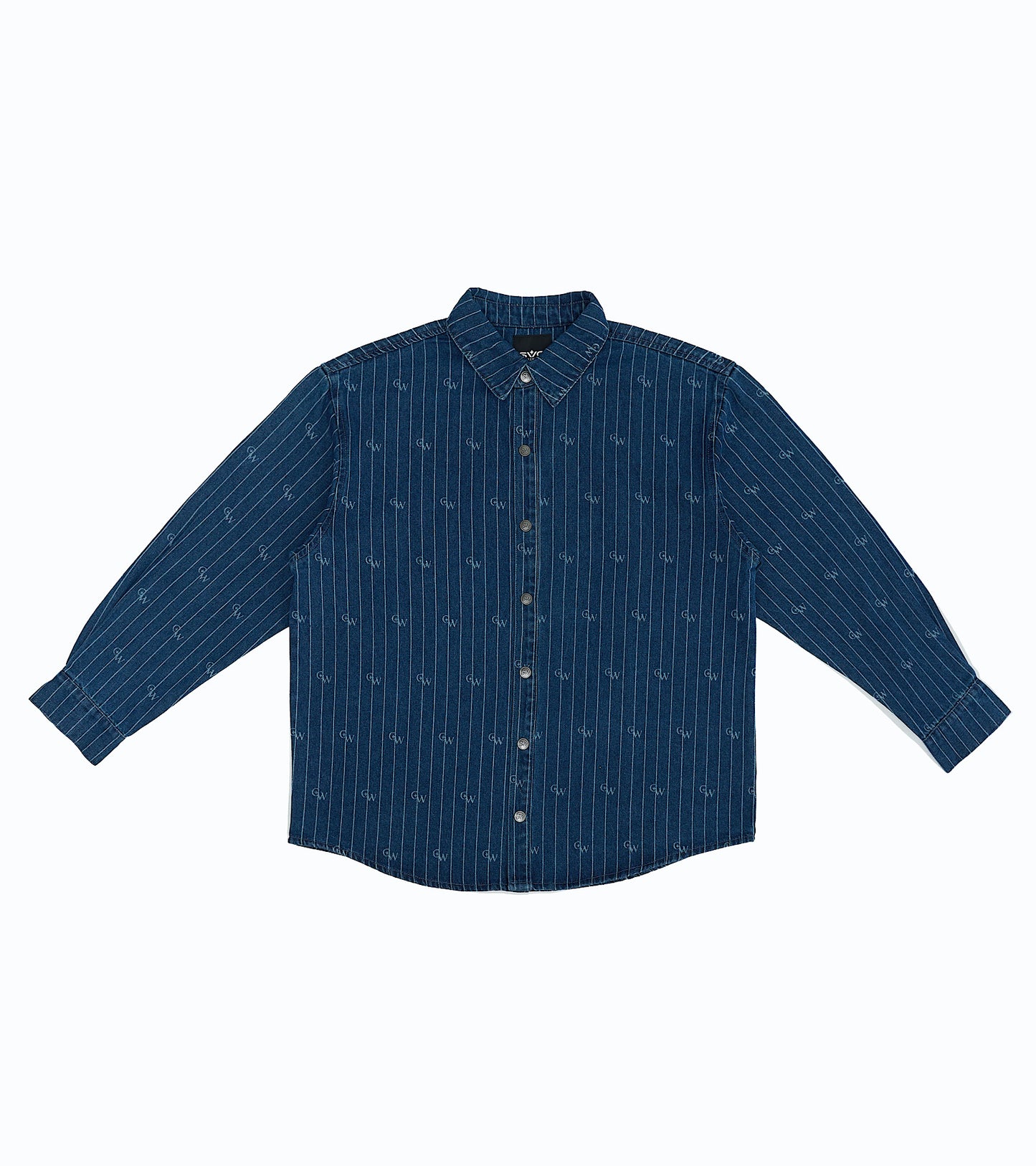 Denim Button Shirt Dark Blue
