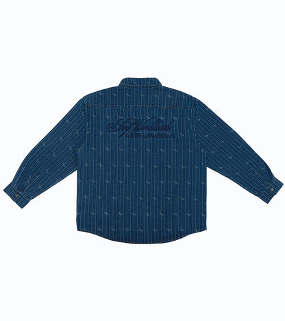 Denim Button Shirt Dark Blue