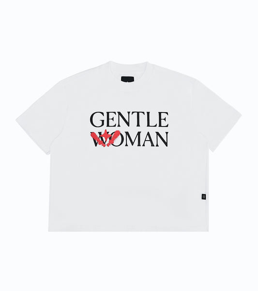 Glitter Boxy Tee White
