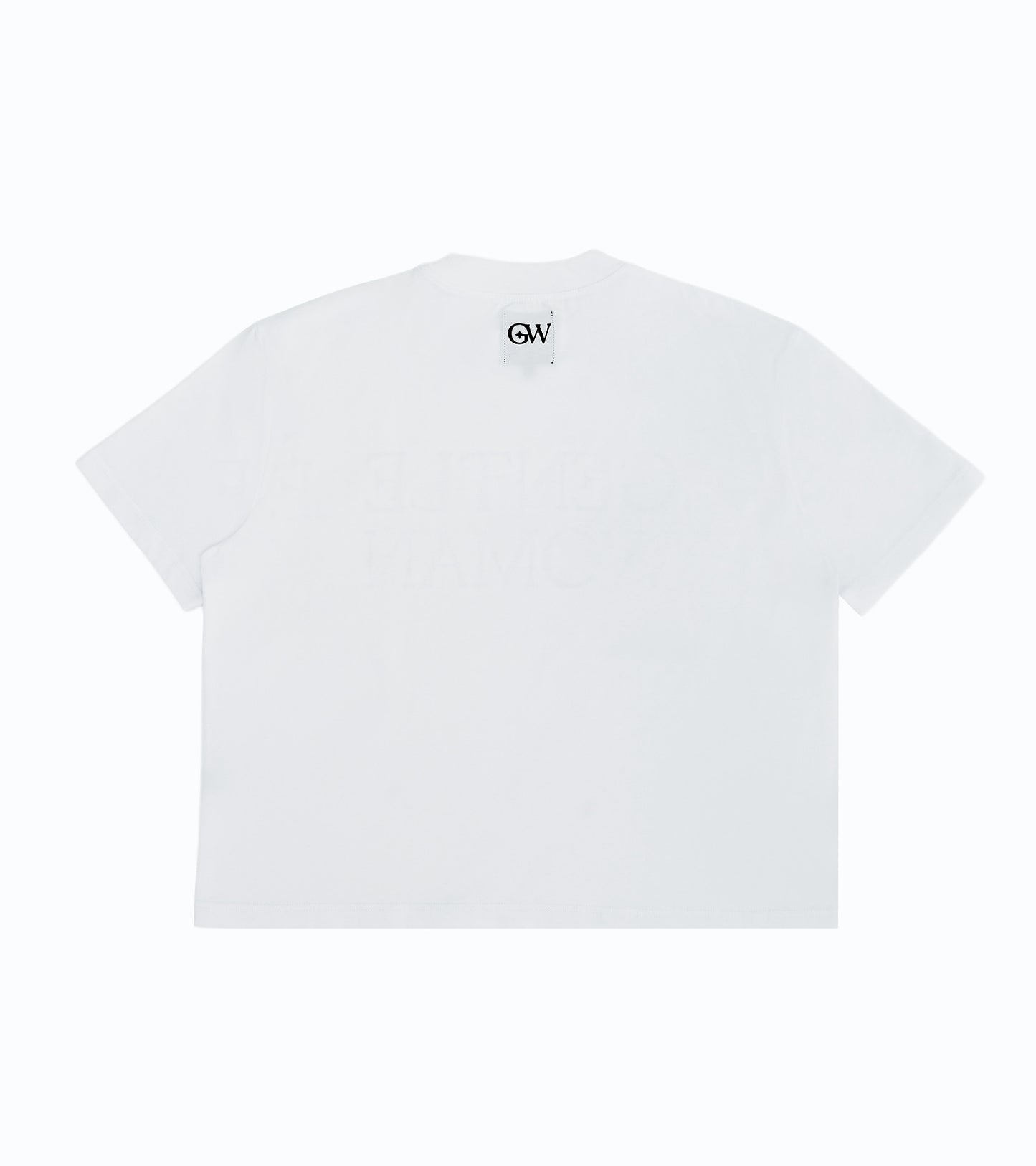 Glitter Boxy Tee White