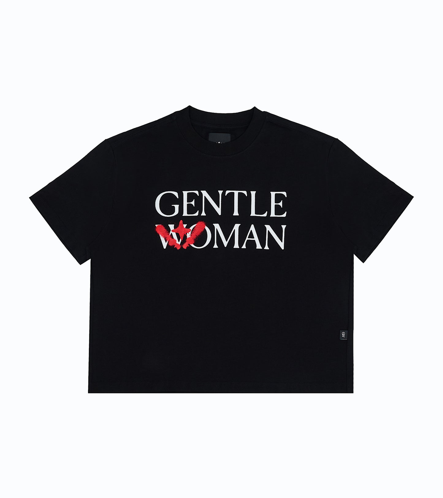 Glitter Boxy Tee Black