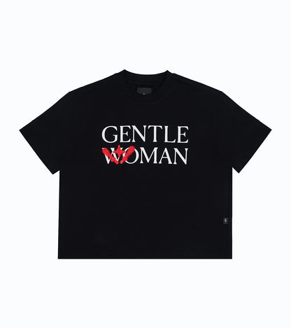 Glitter Boxy Tee Black