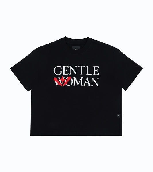 Glitter Boxy Tee Black